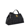 DM039 Black Suede Shoulder Bag