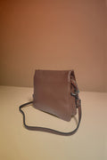 BM675 Mocha Leather Crossbody Bag