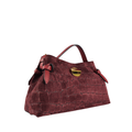 DM038 Burgundy Suede Shoulder Bag