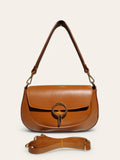 BM578 Brown Leather Shoulder Bag