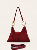 BMN047 Burgundy Leather Bag