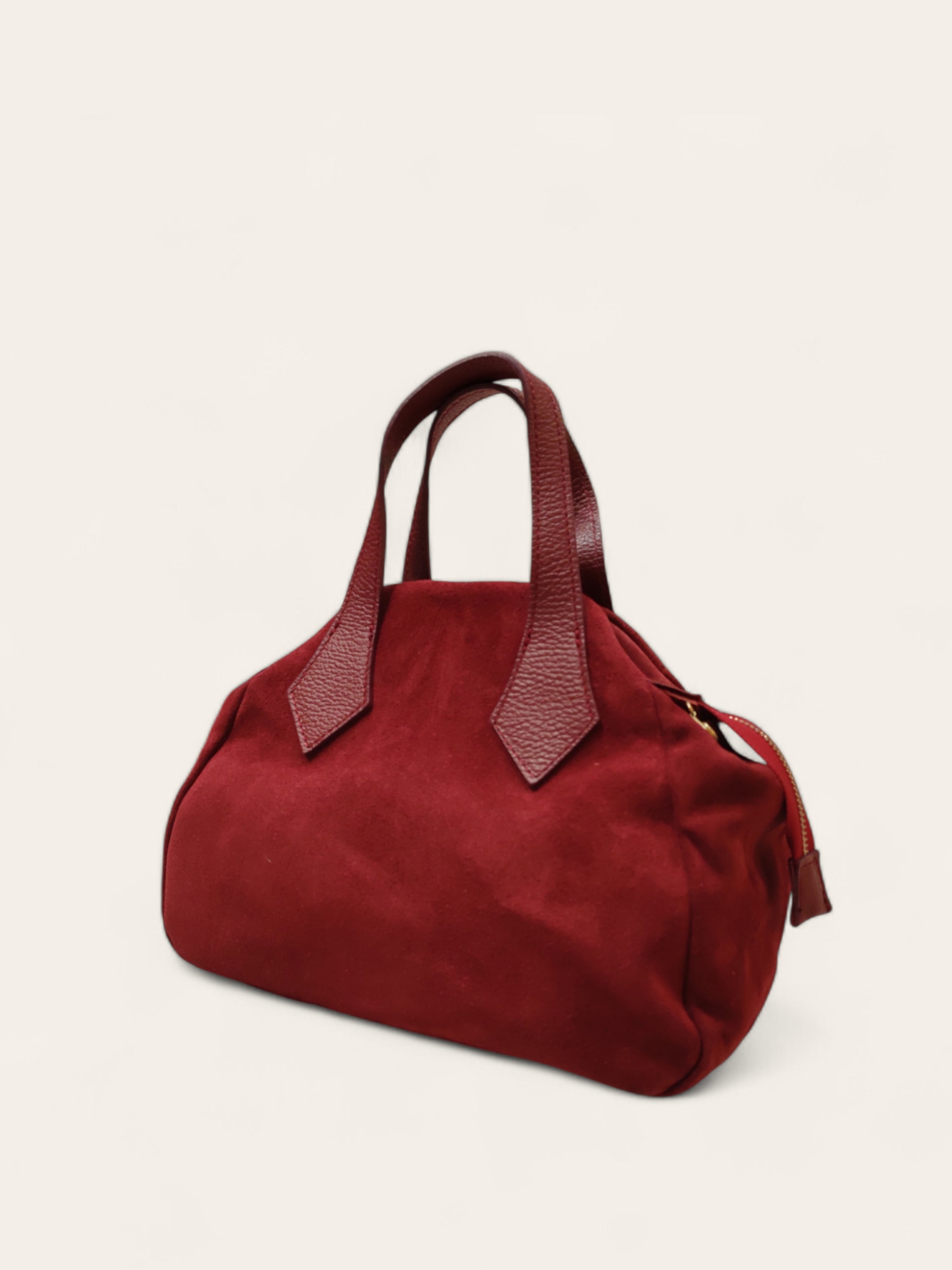 BMN054 Burgundy Leather Bag