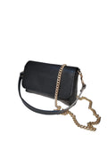BM621 Black Leather Crossbody Bag