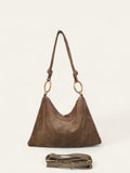 BMN045 Taupe Leather Bag