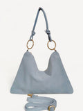 BMN048 Sky Blue Leather Bag
