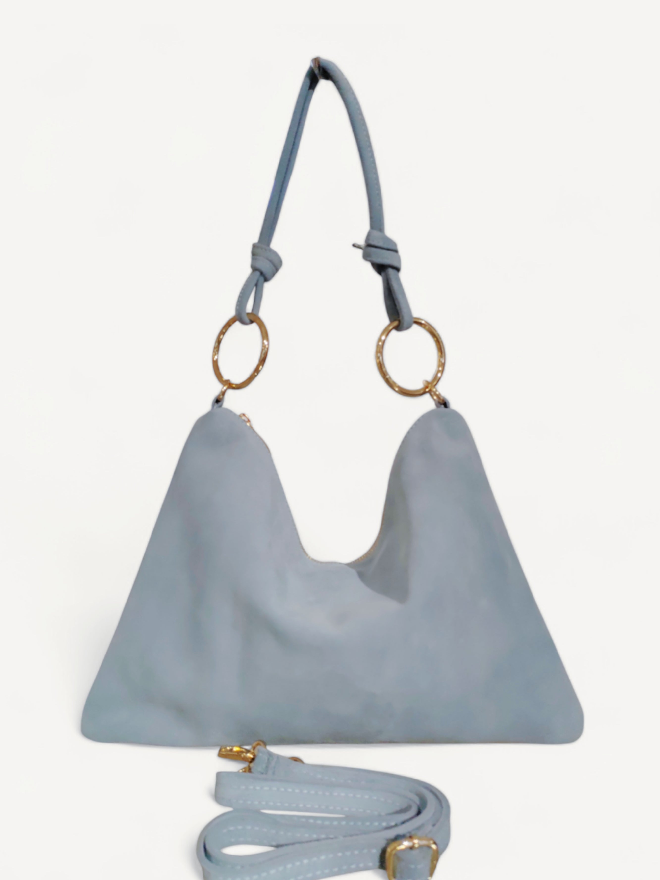BMN048 Sky Blue Leather Bag
