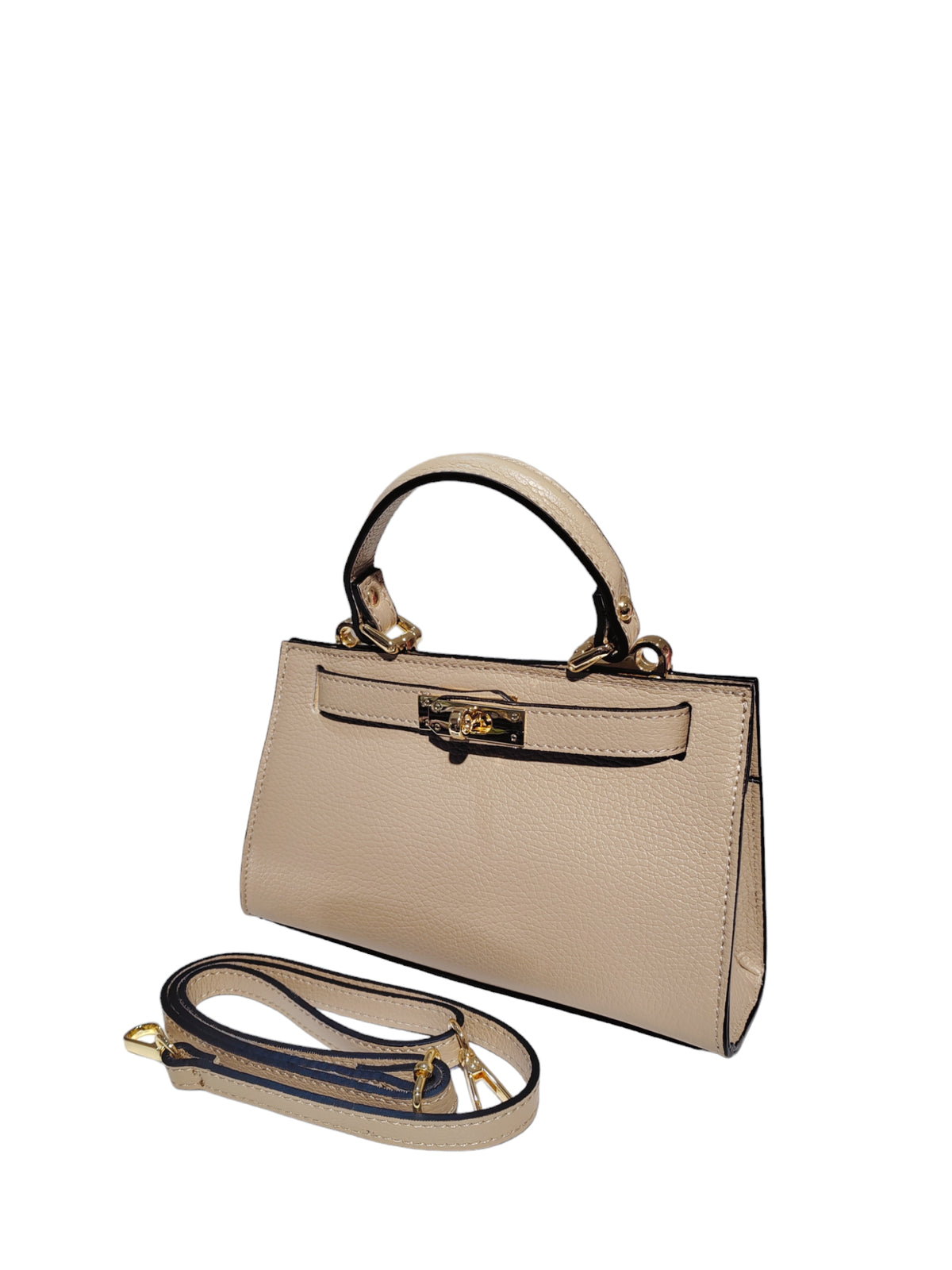 BM658 Beige Top Handle Bag