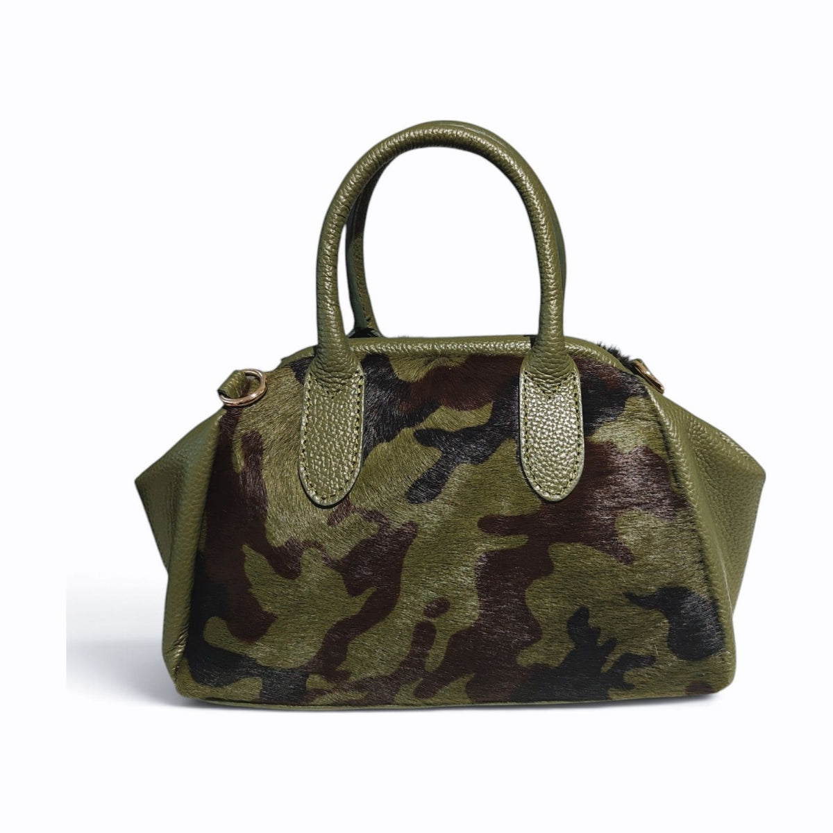 BM878 Camo Print Pony Hair Dome Bag