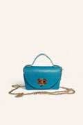BM360 Turquoise Leather Crossbody Bag
