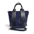 BM881 Navy Suede Tote Bag