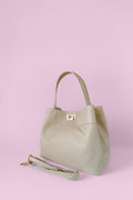 BM042 Cream Top Handle Bag