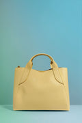 BM145 Light Yellow Leather Tote Bag