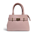 BM904 Nude Belted Leather Handbag
