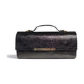 BM943 Black Metallic Top Handle Bag