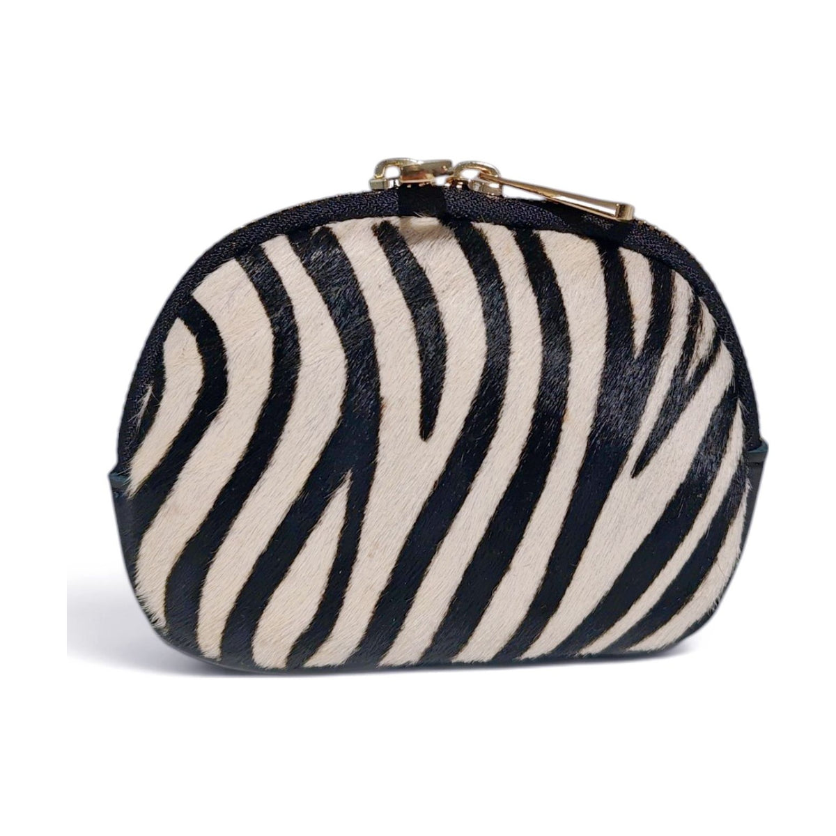 BM916 Zebra Print Pony Hair Coin Pouch