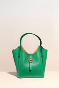 BM095 Green Leather Shoulder Bag