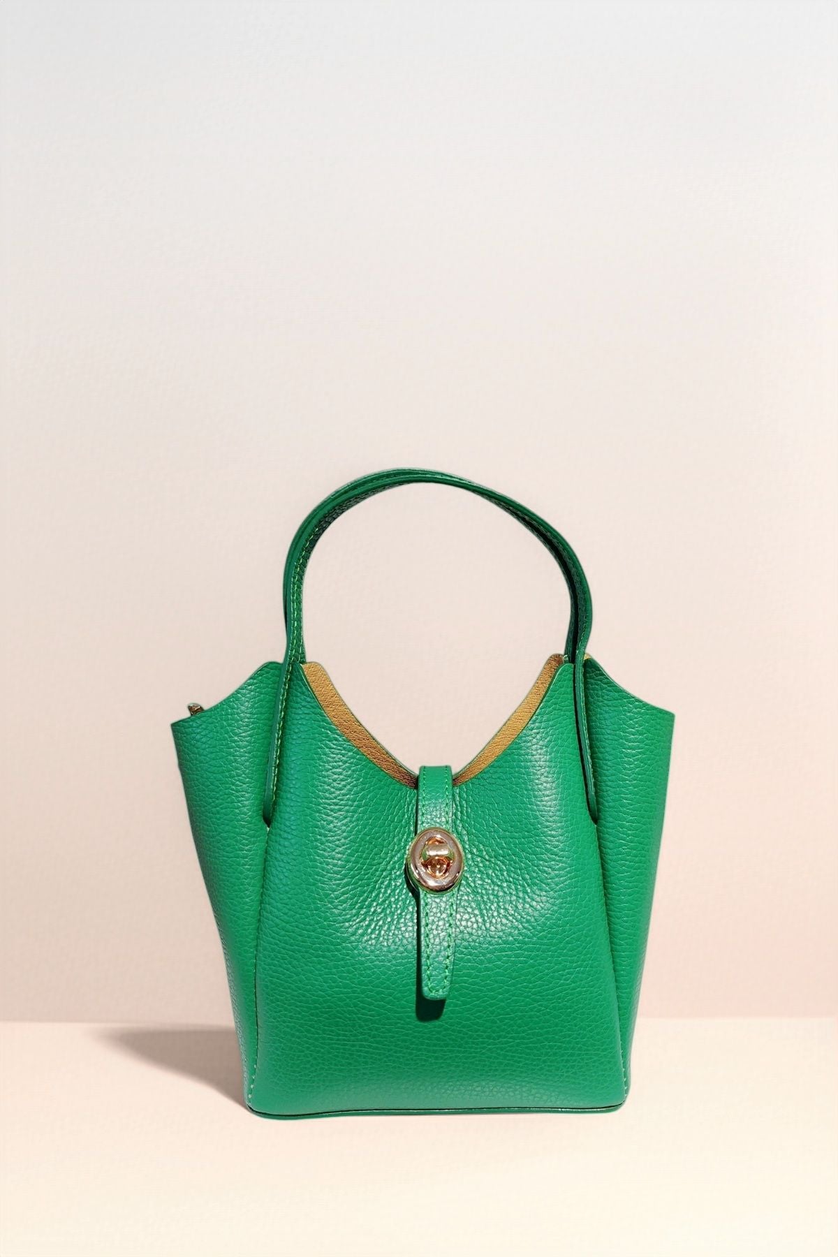 BM095 Green Leather Shoulder Bag