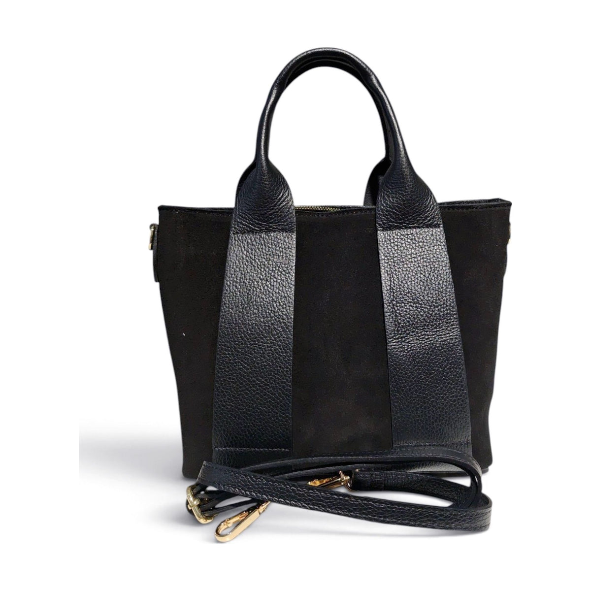 BM880 Black Suede Tote Bag