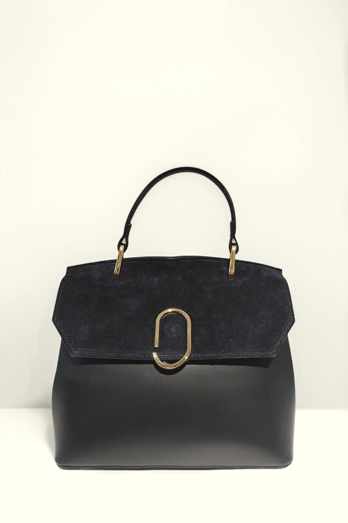 BM065 Black Top Handle Bag
