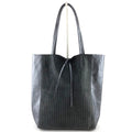 AG014 Anthracite Metallic Suede Tote Bag