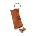BM909 Dark Camel Suede Ring Clutch