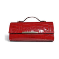 BM946 Red Croc Top Handle Bag
