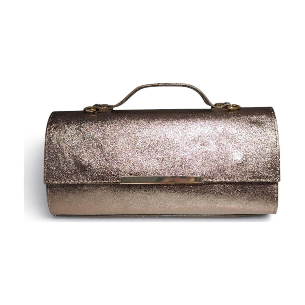 BM945 Bronze Metallic Top Handle Bag