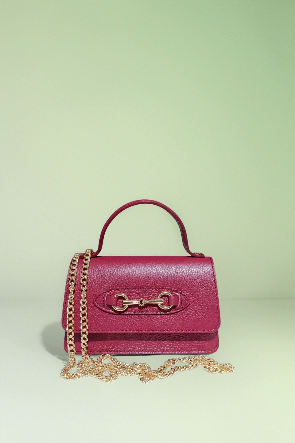 BM398 Plum Top Handle Bag