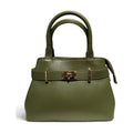BM899 Khaki Belted Leather Handbag