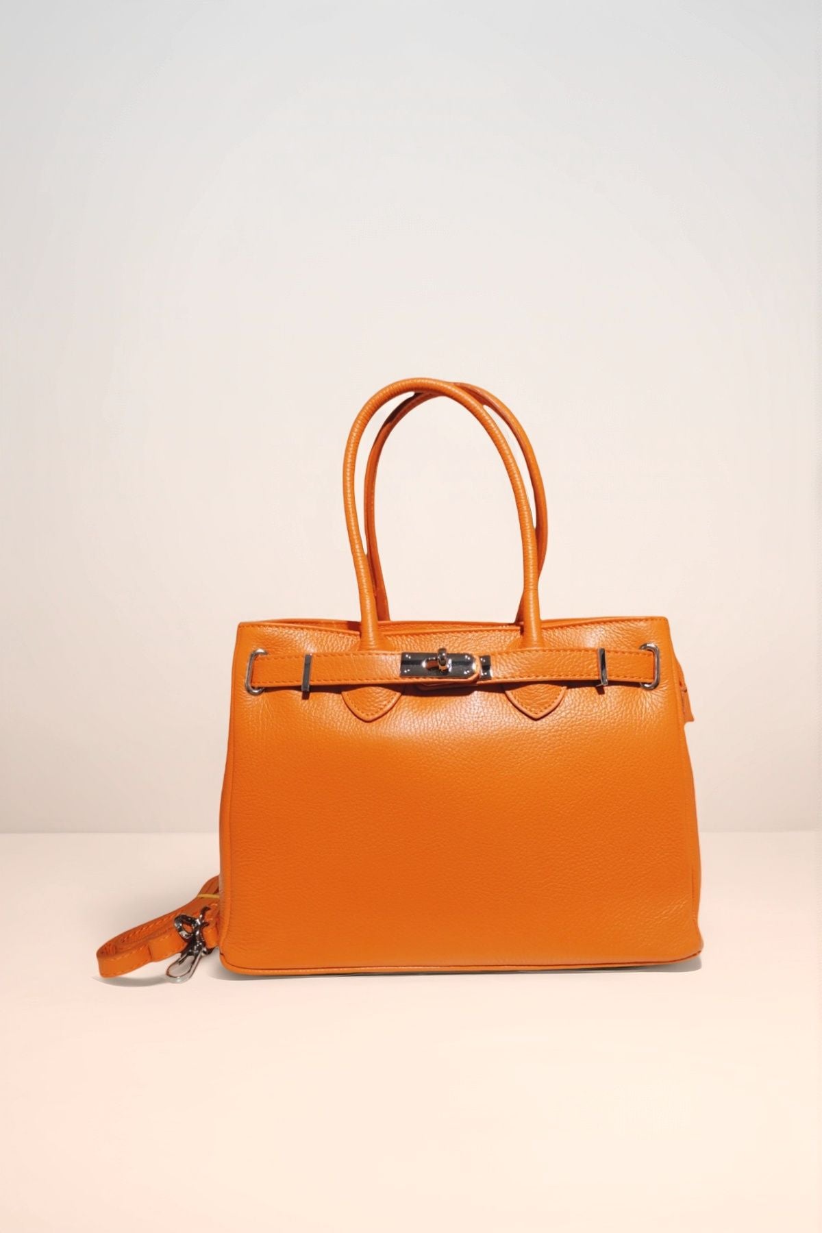 BM747 Orange Top Handle Bag
