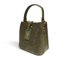 BM851 Khaki Suede Bucket Bag