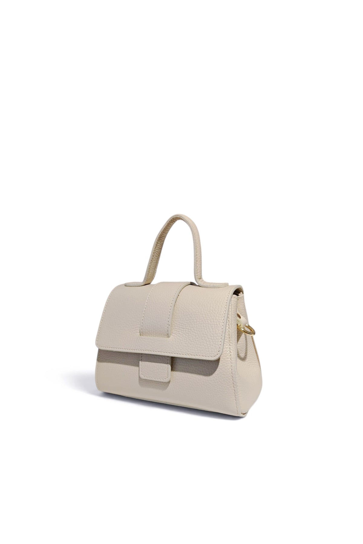 BM022 Cream Top Handle Bag