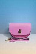 BM529 Barbie Pink Leather Crossbody Bag