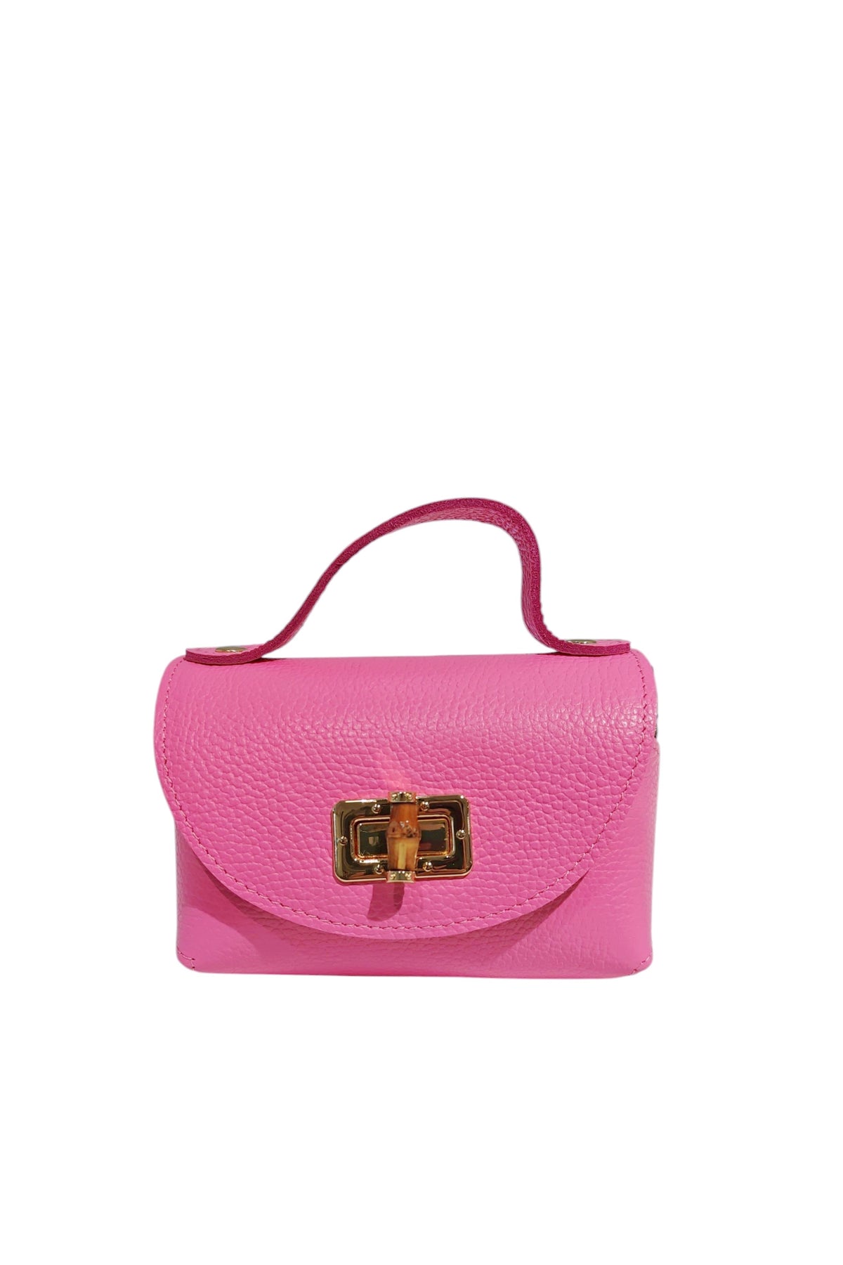 BM371 Barbie Pink Leather Crossbody Bag