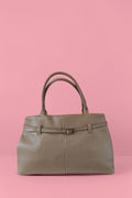BM037 Taupe Leather Tote Bag