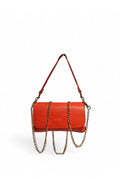 BM625 Dark Orange Leather Crossbody Bag