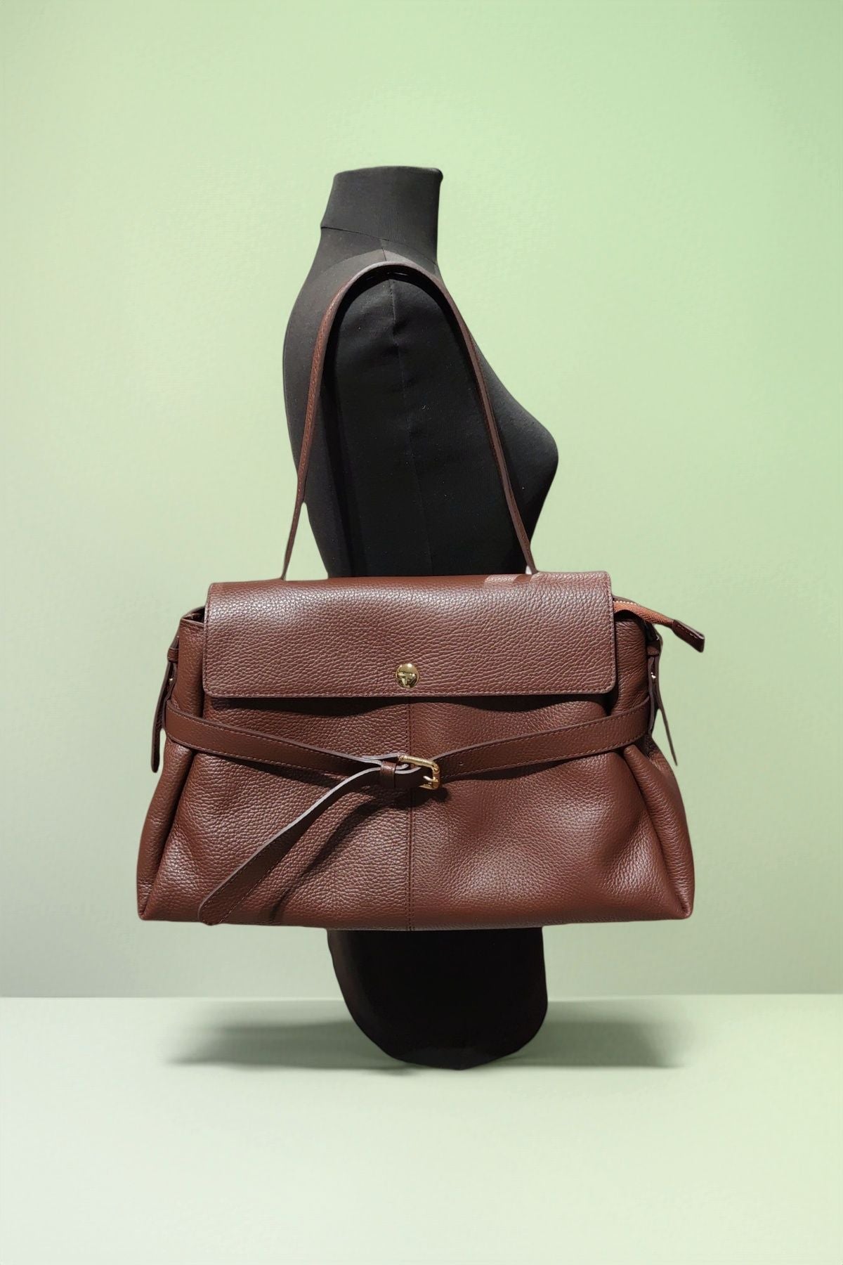 BM249 Mocha Top Handle Bag