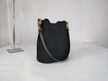 DM033 Black Suede Bucket Bag