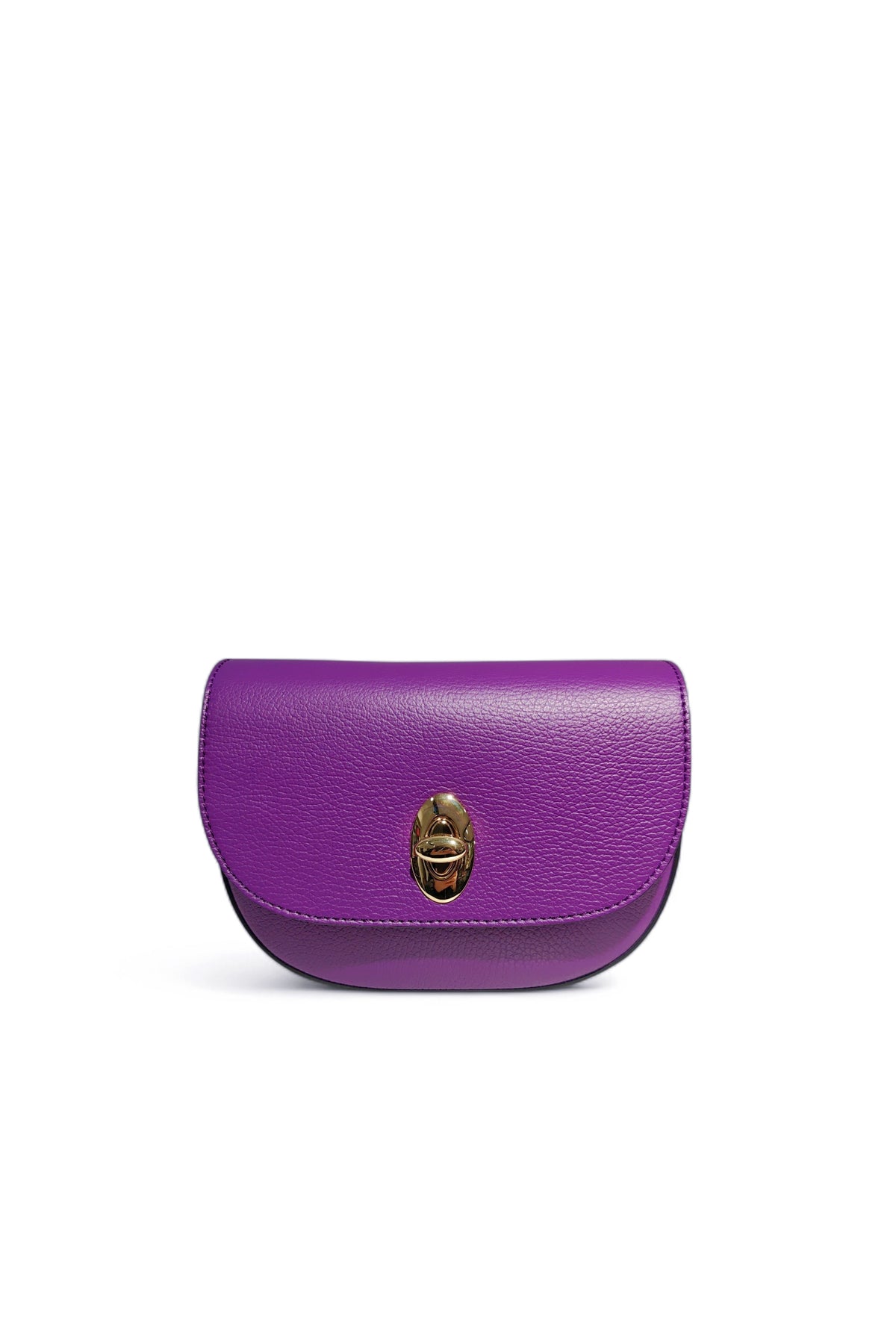 BM533 Purple Leather Crossbody Bag