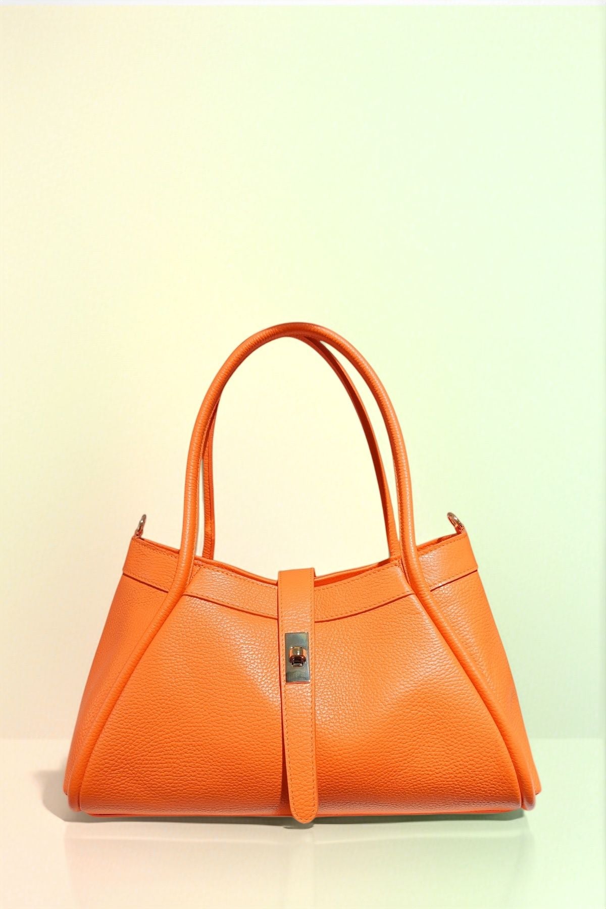 BM136 Orange Top Handle Bag