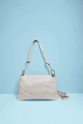 BM339 Cream Leather Crossbody Bag