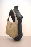 BM502 Beige Leather Tote Bag