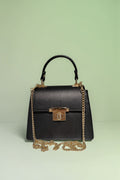 BM584 Black Top Handle Bag