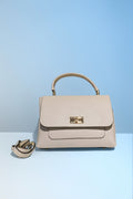 BM291 Cream Top Handle Bag