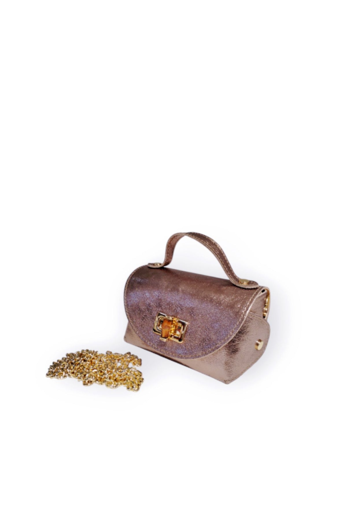 BM350 Bronze Leather Crossbody Bag