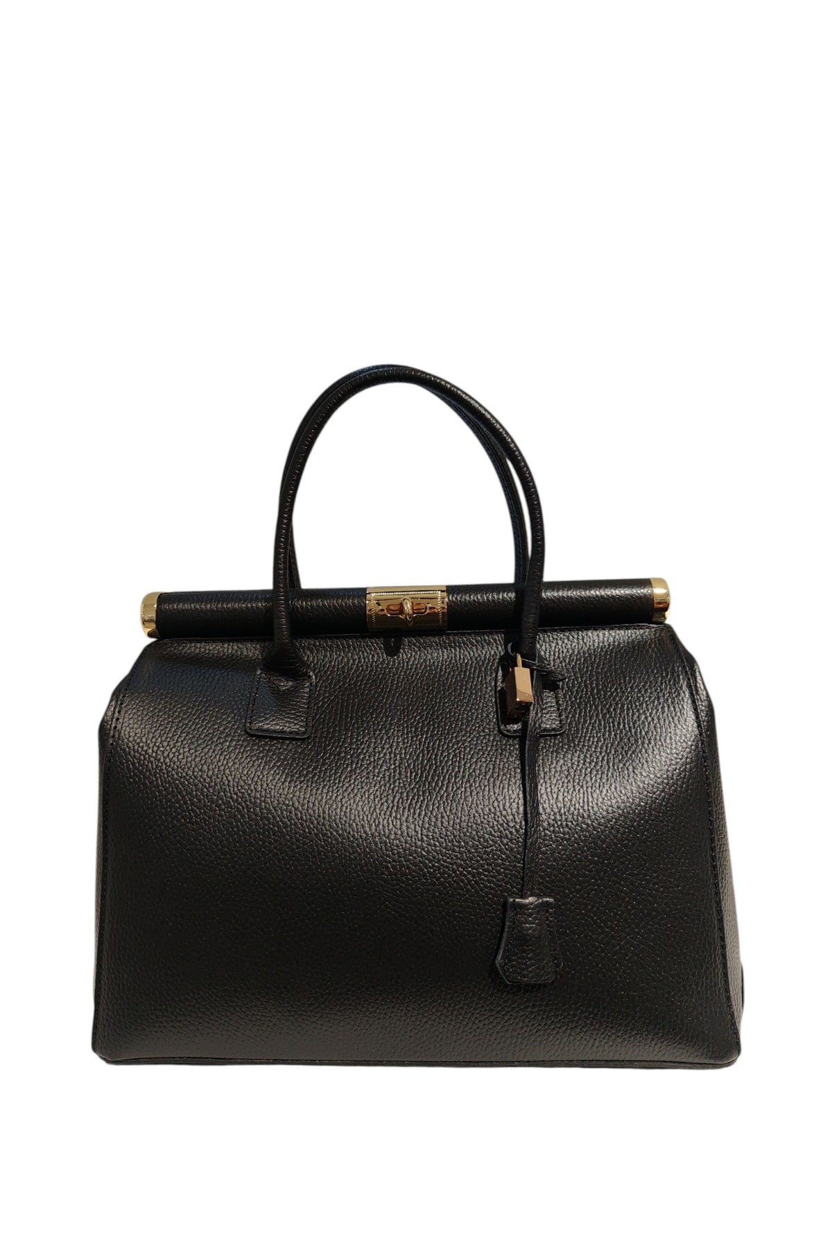 BM186 Black Top Handle Bag