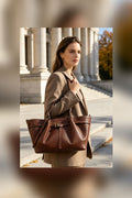 BM027 Mocha Top Handle Bag
