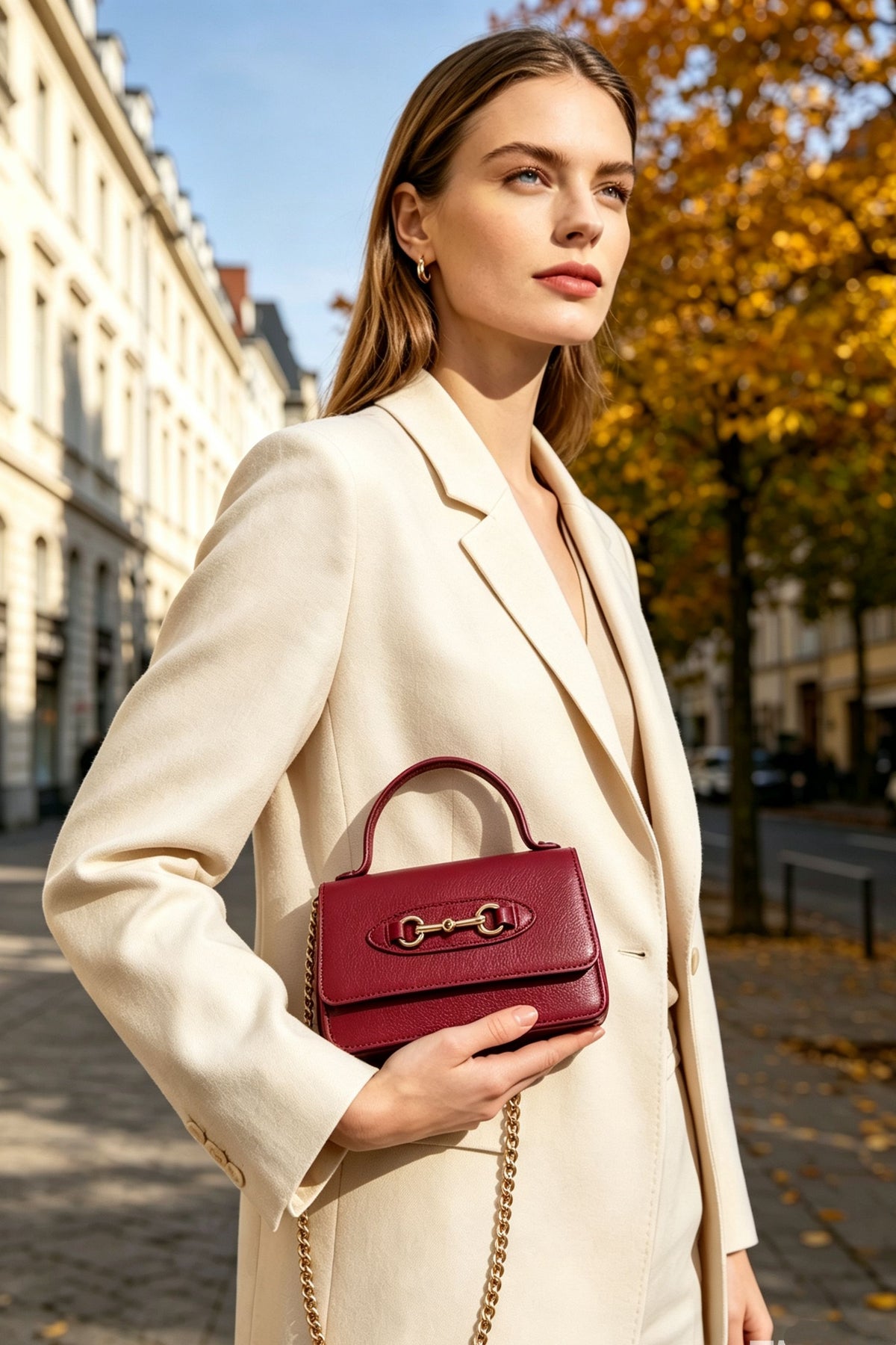 BM398 Plum Top Handle Bag