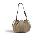 BM892 Taupe Drawstring Bucket Bag