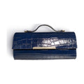 BM948 Navy Croc Top Handle Bag